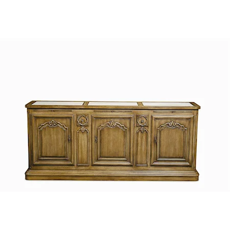 Credenza with Marble Top